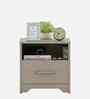 Kosmo Eternia BedSide Table With Melamine Finish In Modern Ash Colour