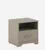 Kosmo Eternia BedSide Table With Melamine Finish In Modern Ash Colour
