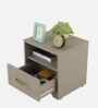 Kosmo Eternia BedSide Table With Melamine Finish In Modern Ash Colour