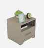 Kosmo Eternia BedSide Table With Melamine Finish In Modern Ash Colour