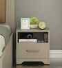 Kosmo Eternia BedSide Table With Melamine Finish In Modern Ash Colour