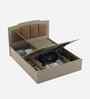 Kosmo Eternia King Size Bed With Melamine Finish In Modern Ash Colour