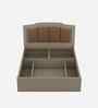 Kosmo Eternia King Size Bed With Melamine Finish In Modern Ash Colour