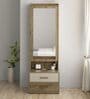 By Spacewood Kosmo Gloria Dressing Table in Sebastain Oak Finish With Mirror Storage