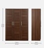 Kosmo Grace 3 Door Wardrobe in Rigato Walnut Finish With Drawer & Locker