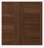 Kosmo Grace 3 Door Wardrobe in Rigato Walnut Finish With Drawer & Locker