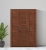 Kosmo Grace 3 Door Wardrobe in Rigato Walnut Finish With Drawer & Locker
