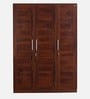 Kosmo Grace 3 Door Wardrobe in Sheesham Woodpore Finish With Drawer & Locker