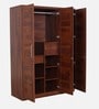 Kosmo Grace 3 Door Wardrobe in Sheesham Woodpore Finish With Drawer & Locker
