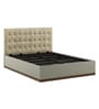 Kosmo Hamilton King Size Bed High Gloss Cashmere Finish with Hydraulic Storage