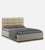 Kosmo Hamilton King Size Bed High Gloss Cashmere Finish with Hydraulic Storage
