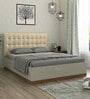 Kosmo Hamilton King Size Bed High Gloss Cashmere Finish with Hydraulic Storage