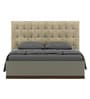 Kosmo Hamilton King Size Bed High Gloss Cashmere Finish with Hydraulic Storage