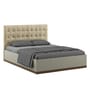 Kosmo Hamilton King Size Bed High Gloss Cashmere Finish with Hydraulic Storage
