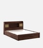 Kosmo Jude  King Size Bed in Sheesham Finish with Box Storage