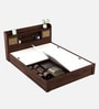 Kosmo Jude  King Size Bed in Sheesham Finish with Box Storage