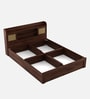 Kosmo Jude  King Size Bed in Sheesham Finish with Box Storage