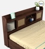 Kosmo Jude  Queen Size Bed in Sheesham Melamine Finish with Box Storage