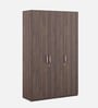 Kosmo Kia 3 Door Wardrobe In Lyon Walnut Finish With Drawer