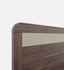 Kosmo Kia Queen Bed In Lyon Walnut Finish With Hydraulic Storage