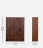 Kosmo Lauren 4 Door Wardrobe In Sheesham Woodpore Finish With Locker & Drawer