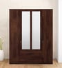 Kosmo Lauren 4 Door Wardrobe With Mirror In Sheesham Woodpore Finish With Locker & Drawer