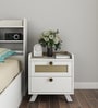 Kosmo Lilly  Bedside Table in Kingston White & Sebastian Oak Finish