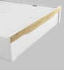 Kosmo Lilly King Size Bed in Kingston White and Sebastian Oak Finish with Box Storage