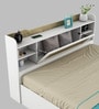 Kosmo Lilly King Size Bed in Kingston White and Sebastian Oak Finish with Box Storage