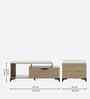 Kosmo Linea Centre Table With Melamine Finish In Santana Oak Colour