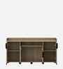 Kosmo Linea Console Unit With Melamine Finish In Santana Oak Colour