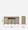 Kosmo Linea Console Unit With Melamine Finish In Santana Oak Colour