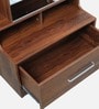 Kosmo Liwa Dressing Unit in Sheesham Finish With Storage With Mirror Storage
