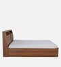 Kosmo Monarch King Size Bed in Natural Wenge Finish with Hydraulic Storage