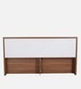 Kosmo Monarch King Size Bed in Natural Wenge Finish with Hydraulic Storage