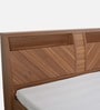 Kosmo Monarch King Size Bed in Natural Wenge Finish with Hydraulic Storage