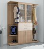 Kosmo Multipurpose Twin Wardrobe Cum Bookcase with Open Side Shelves