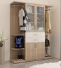 Kosmo Multipurpose Twin Wardrobe Cum Bookcase with Open Side Shelves