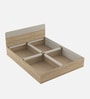 Kosmo Noah Queen Bed In Melamine Finish With Box Storage