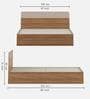 Kosmo Noah Queen Bed In Melamine Finish With Box Storage