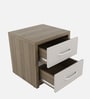 Kosmo Nora Bedside Table in Lyon Walnut Finish