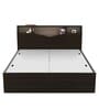 Kosmo Opal Queen Size Bed in Fumed Oak Finish with Box Storage