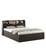 Kosmo Opal Queen Size Bed in Fumed Oak Finish with Box Storage