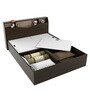 Kosmo Opal Queen Size Bed in Fumed Oak Finish with Box Storage