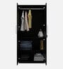Kosmo Optima 2 Door Wardrobe In Natural Wenge Finish