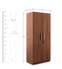 Kosmo Optima 2 Door Wardrobe In Walnut Rigato Finish