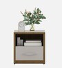 Kosmo Pearl Bedside Table in Ceramic High Gloss Finish