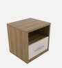 Kosmo Pearl Bedside Table in Ceramic High Gloss Finish