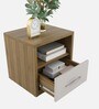 Kosmo Pearl Bedside Table in Ceramic High Gloss Finish