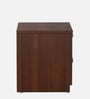 Kosmo Premium Bedside Table in Walnut Rigato Woodpore Melamine Finish with Drawers